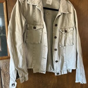 Stylish Women's Light green Denim Jacket